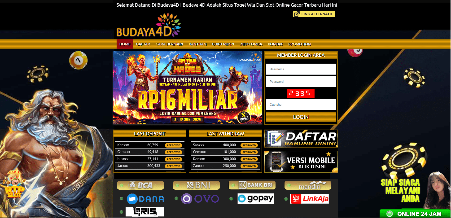 WEBSITE BUDAYA4D